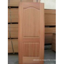 Puerta HDF / Piel blanca con grano de madera (PUERTA HDF)